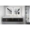 Castello Usa Nile 84-inch Black Vanity Set with White Top and Gold Handles CB-MC-84BLK-GLD-2053-WH - alternate 7
